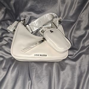 Cream steve madden cream crossbody